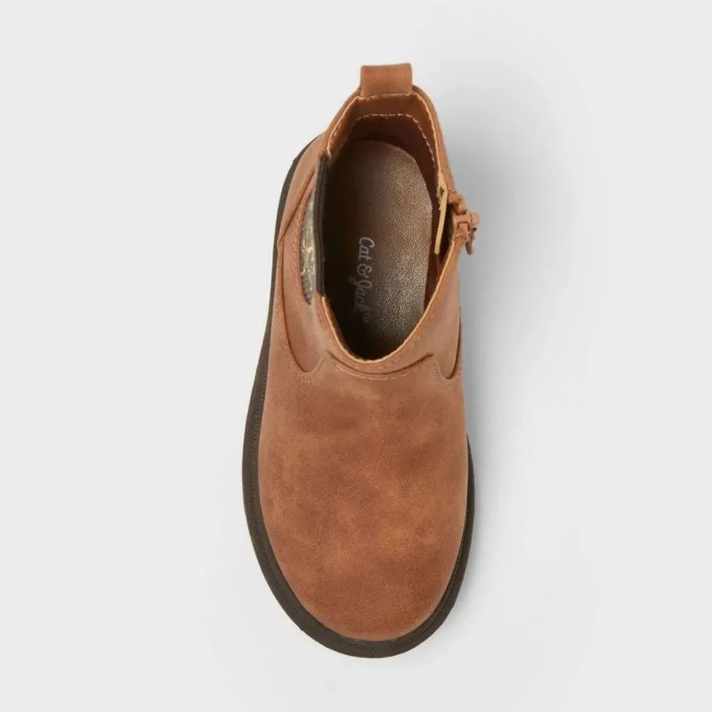 Toddler Soma Embroidered Chelsea Boots - Cat & Jack Brown 10T